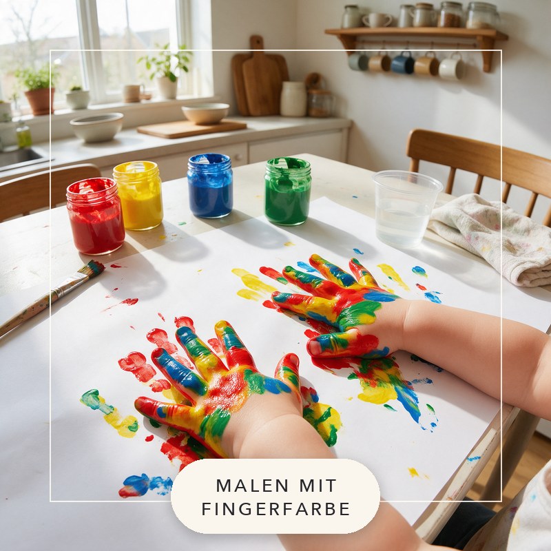 Cover: Malen mit Fingerfarbe – Anleitung, Ideen und 32 Vorlagen
